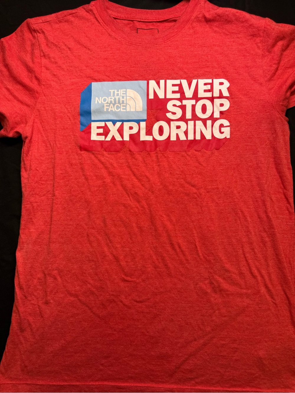 The North Face Men’s Red 'Never Stop Exploring' Graphic Tee (M)